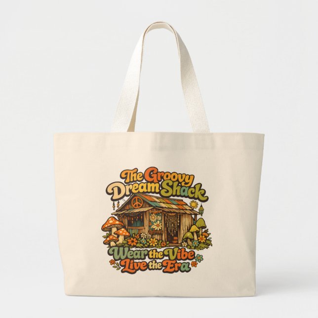Den Groovy Dream Shack Jumbo Tote Tygkasse (Framsidan)