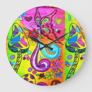 den groovy psychedelic musahroom och fjärilen tar stor klocka