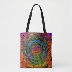 Den Groovy psychedelic totot hänger lös Tygkasse