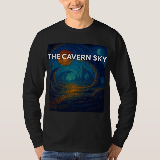 Den grottliknande himlen rakt framifrån t shirt (Framsida)