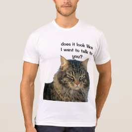 Den Grumpy ängeln önskar inte att tala T-shirt