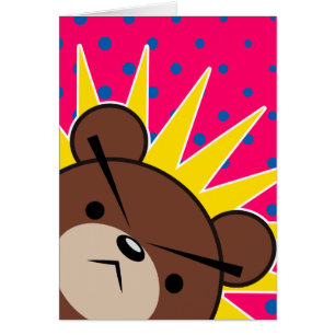 Den Grumpy björnen vrålar Hälsningskort