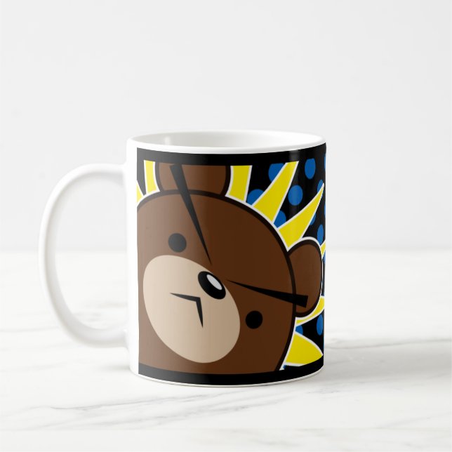 Den Grumpy björnen vrålar Kaffemugg (Vänster)