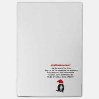 Den Grumpy kattjulen Posta-Den-Noterar Post-it Block