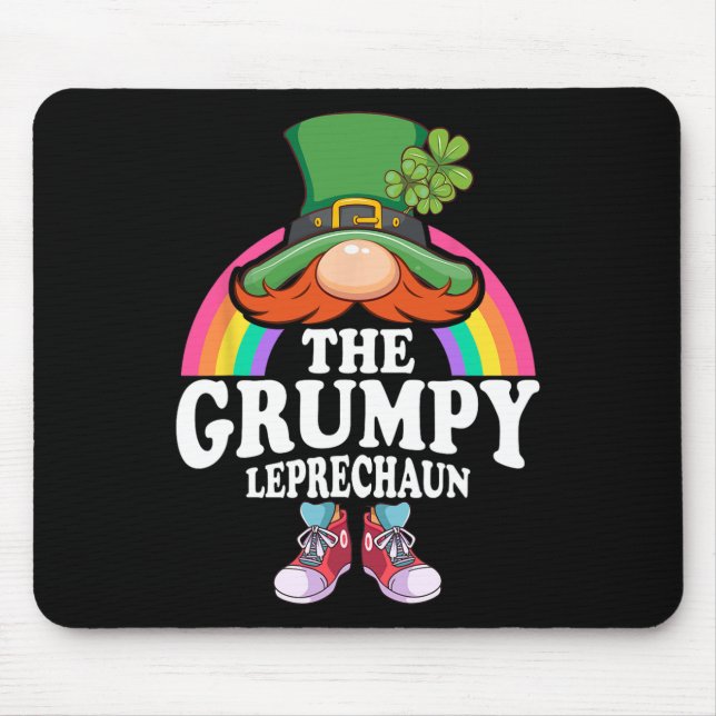 Den Grumpy Leprechaun St Patricks Day Kostym  Musmatta (Framsidan)