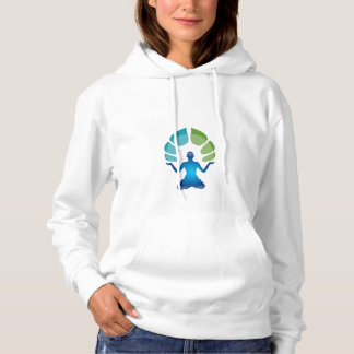 Den grundläggande Hooded tröjan med meditation T Shirt