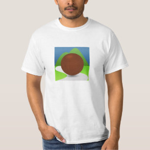 Den grundläggande t-skjortan, beklär och tillbak tee shirt