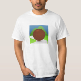 Den grundläggande t-skjortan, beklär och tillbaka tee shirt