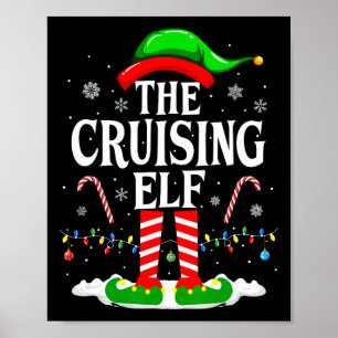 Den grymma Elf-Julafton-matchningsfärgen Poster
