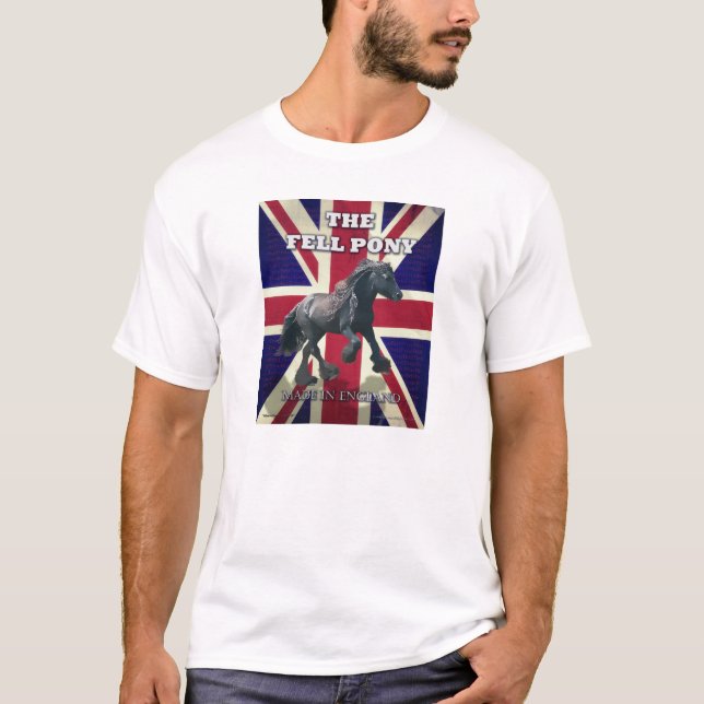 "Den grymma ponnyn -- Riktig britt -- Gjort i T Shirt (Framsida)