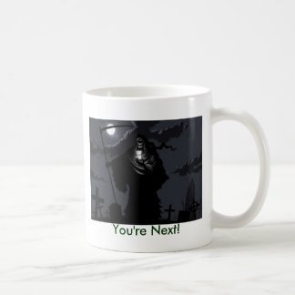 den grymma reaperen, är du nästa! kaffemugg