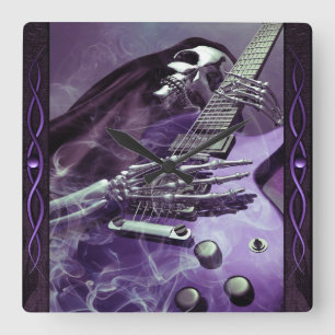 Den grymma reaper'sens gitarrväggen tar tid på fyrkantig klocka