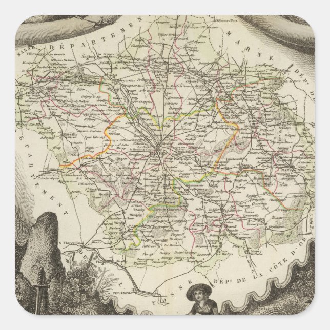 Den gryningen fyrkantigt klistermärke (Framsida)