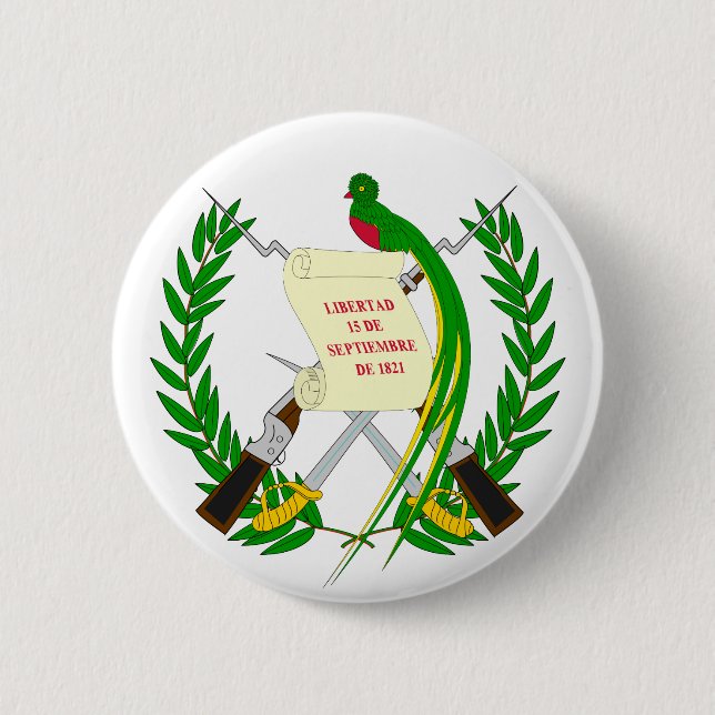 Den Guatemala vapenskölden knäppas Knapp (Framsida)