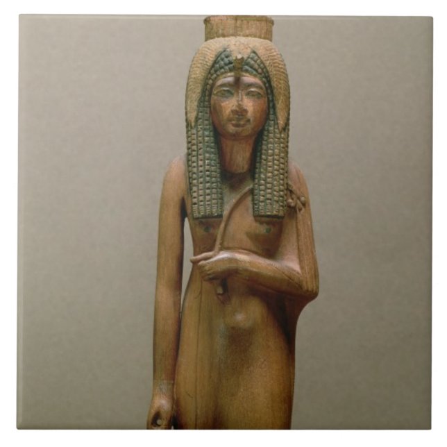 Den gudomliga drottningen Ahmose Nefertari (målat Kakelplatta (Framsidan)