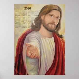 Den gudomliga inbjudan: Jesus 2026 Kalender Poster