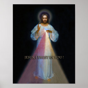 Den gudomliga Mercy Devotional-bilden. Poster