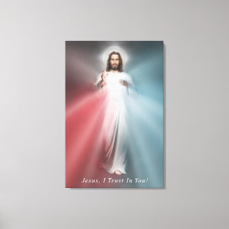 Den gudomliga Mercy Image 24x36 Wrapped Canvas