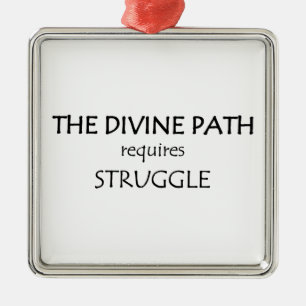 Den gudomliga Väg kräver kamp Julgransprydnad Metall
