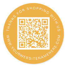 Den gula Gulten för QR-kod för mindre företag