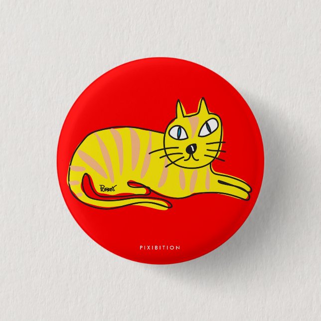 Den gula katten knäppas knapp (Framsida)