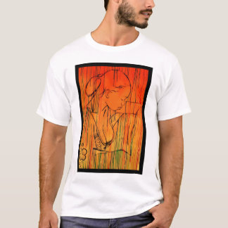 Den gula kreolen regnar t shirt