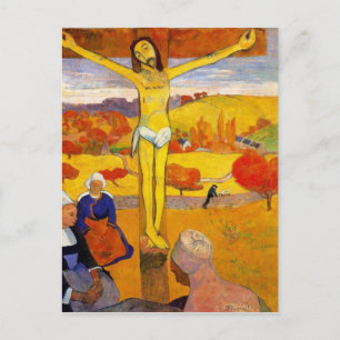 Den gula Kristus av Paul Gauguin Vykort