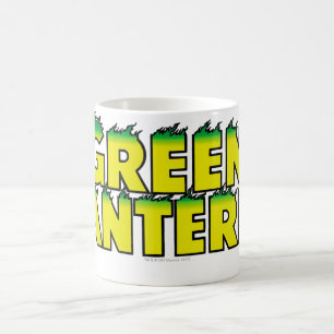 Den gula logotypen flammar kaffemugg