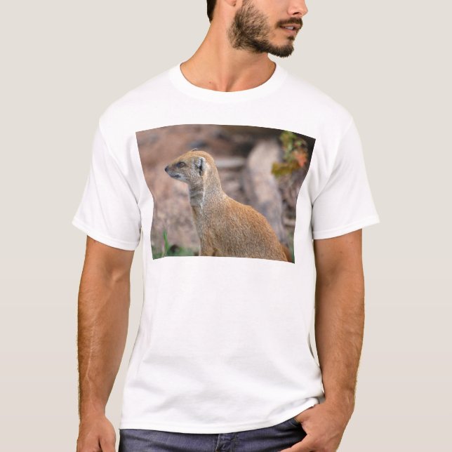 Den gula mungor fotograferar tee shirt (Framsida)