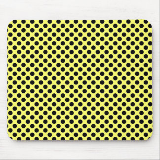 Den gula och svart polkaen pricker Mousepad Musmatta