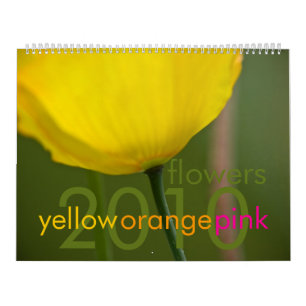 Den gula orange rosan blommar kalender 2010