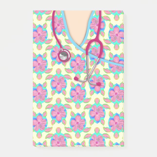 Den gula ösköldpaddaläkarundersökningen skurar post-it block (Framsida)