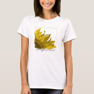 Den gula solrosen tränga någon T-tröja T Shirt
