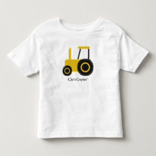 Den gula traktoren tillfogar precis namn t-shirt