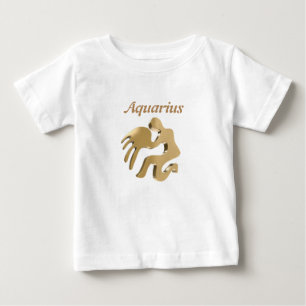 Den guld- aquariusen undertecknar t shirt