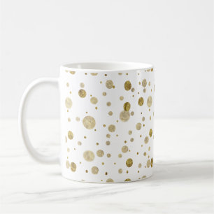 Den guld- Glam Bokeh konfettin pricker Kaffemugg