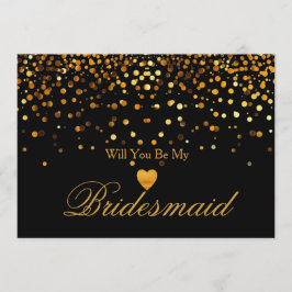 Den guld- glitterhjärtafauxen ska dig är min inbjudningar