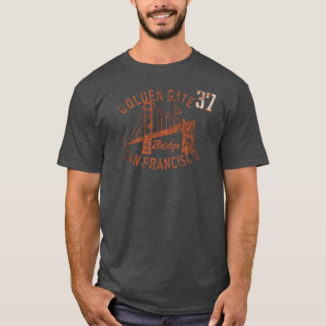 Den guld- grinden överbryggar 1937 t-shirt (Framsida)