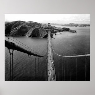 Den guld- grinden överbryggar den San Francisco Poster