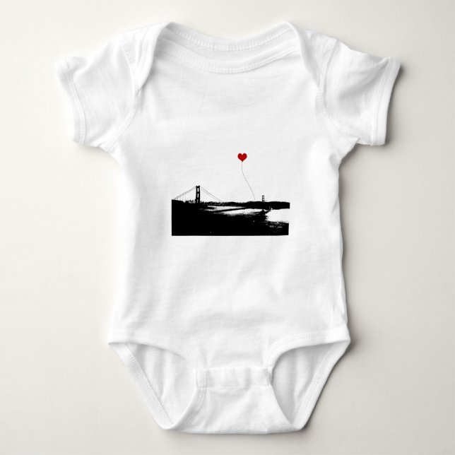 Den guld- grinden överbryggar den San Francisco Tee Shirt (Framsida)