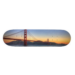 Den guld- grinden överbryggar från den San Skateboard Bräda 20,5 Cm