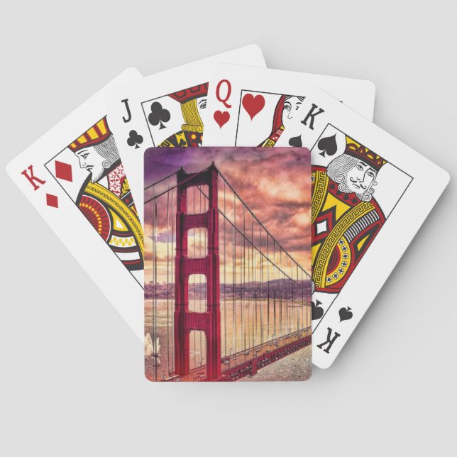 Den guld- grinden överbryggar i San Francisco, Casinokort (Baksidan)