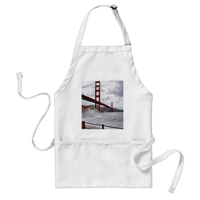 Den guld- grinden överbryggar i San Francisco som Förkläde (Framsidan)