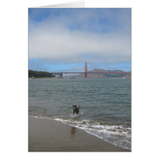 Den guld- grinden överbryggar Jake Hälsningskort