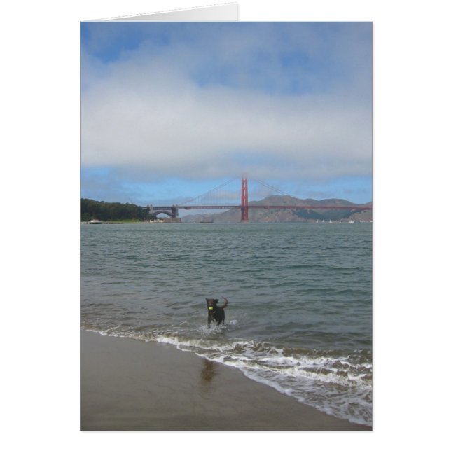 Den guld- grinden överbryggar Jake Hälsningskort (Framsidan)