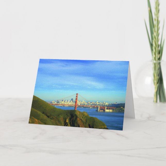 Den guld- grinden överbryggar kortet kort (Framsida)