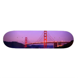 Den guld- grinden överbryggar på bagarestrand p skateboard bräda 20 cm