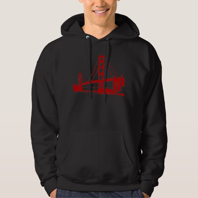 Den guld- grinden överbryggar - San Francisco, CA Hoodie (Framsida)