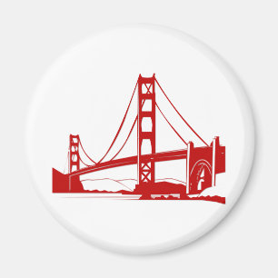 Den guld- grinden överbryggar - San Francisco, CA Magnet