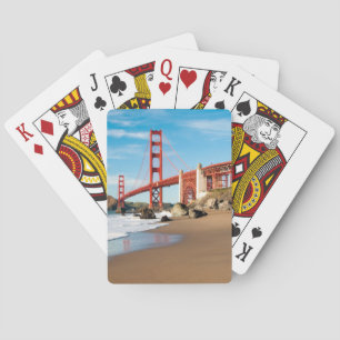 Den guld- grinden överbryggar San Francisco Casinokort